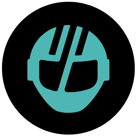 GOTRAX Helment Logo with Black and Dark Green